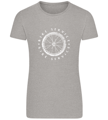 Bicycle Service Design - Basic women's fitted t-shirt_ORION GREY_front