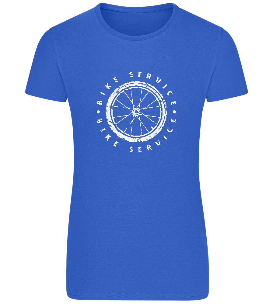 Bicycle Service Design - Basic women's fitted t-shirt_ROYAL_front