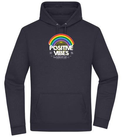 Positive Vibes Design - Premium Essential Unisex Hoodie_FRENCH NAVY_front