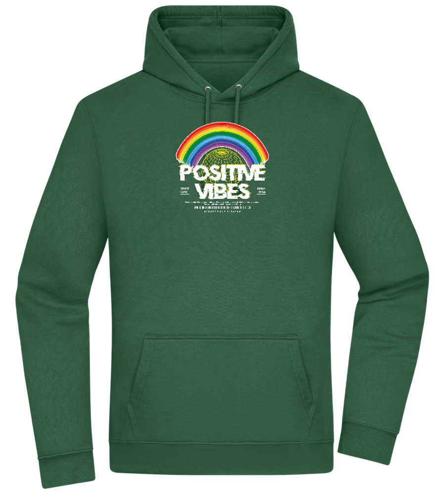 Positive Vibes Design - Premium Essential Unisex Hoodie_GREEN BOTTLE_front