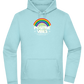 Positive Vibes Design - Premium Essential Unisex Hoodie_POOL BLUE_front