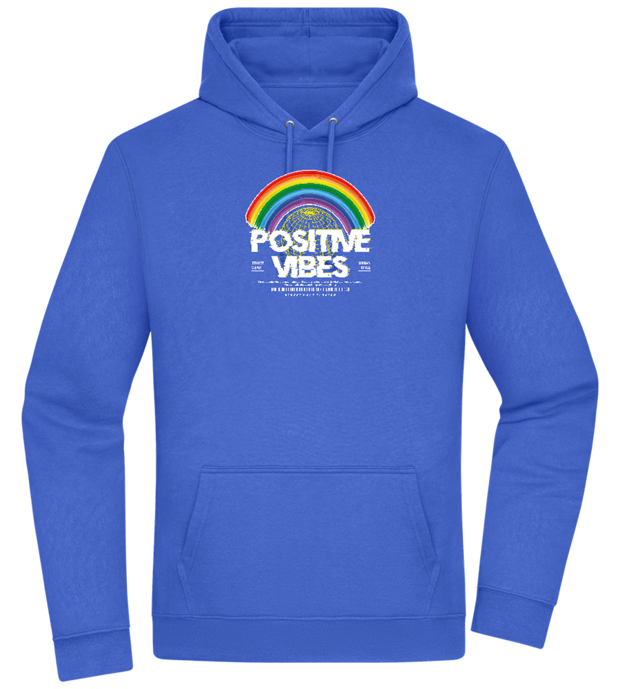 Positive Vibes Design - Premium Essential Unisex Hoodie_ROYAL_front