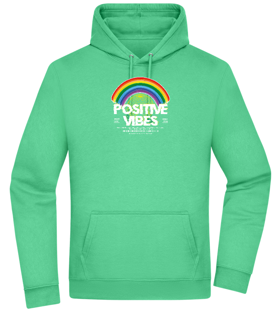 Positive Vibes Design - Premium Essential Unisex Hoodie_SPRING GREEN_front