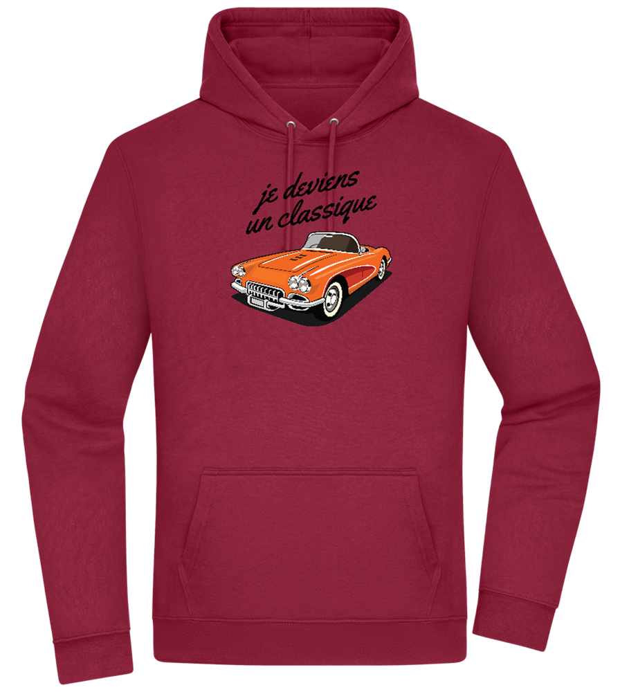 Becoming A Classic Design - Premium Essential Unisex Hoodie_BORDEAUX_front