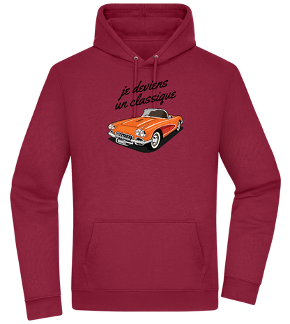 Becoming A Classic Design - Premium Essential Unisex Hoodie_BORDEAUX_front