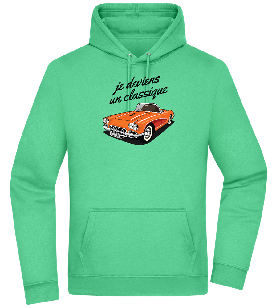 Becoming A Classic Design - Premium Essential Unisex Hoodie_SPRING GREEN_front