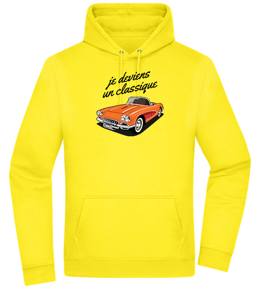 Becoming A Classic Design - Premium Essential Unisex Hoodie_YELLOW_front