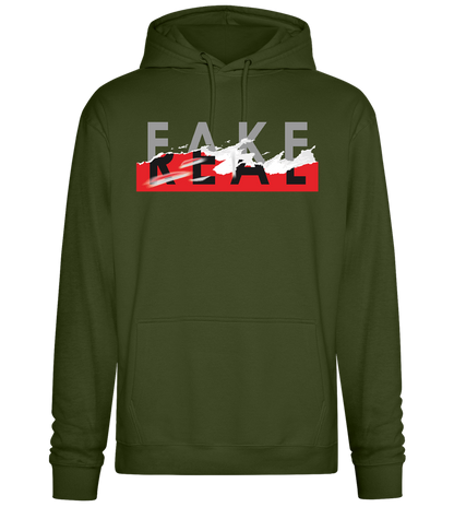 Fake Real Design - Premium Essential Unisex Hoodie_ARMY_front