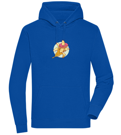 Banana Donut Design - Premium unisex hoodie_ROYAL_front