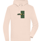 Retro F1 Design - Premium unisex hoodie_LIGHT PEACH ROSE_front