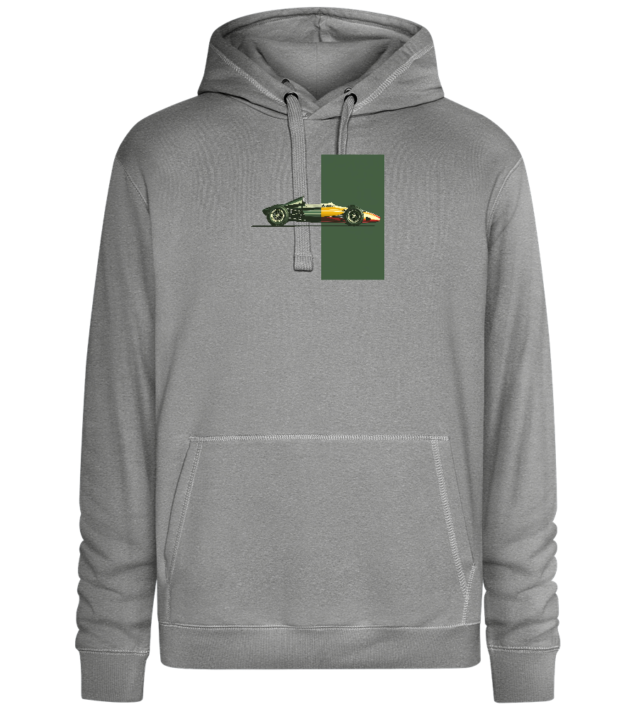 Retro F1 Design - Premium unisex hoodie_ORION GREY II_front