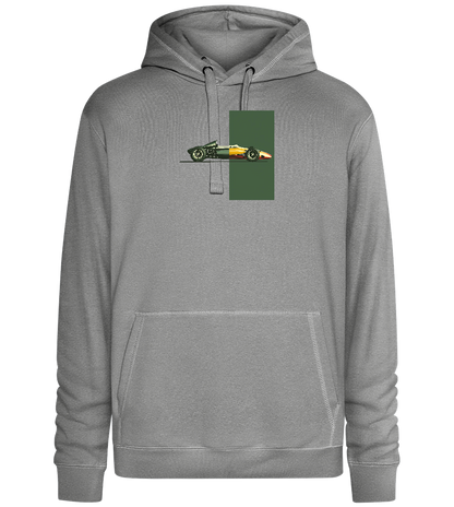 Retro F1 Design - Premium unisex hoodie_ORION GREY II_front