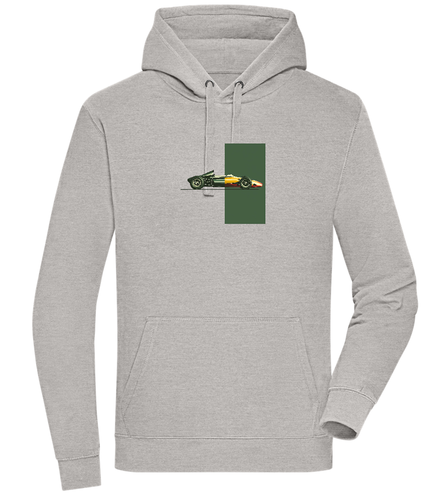 Retro F1 Design - Premium unisex hoodie_ORION GREY II_front