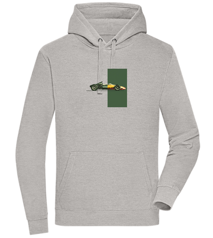 Retro F1 Design - Premium unisex hoodie_ORION GREY II_front