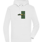 Retro F1 Design - Premium unisex hoodie_WHITE_front