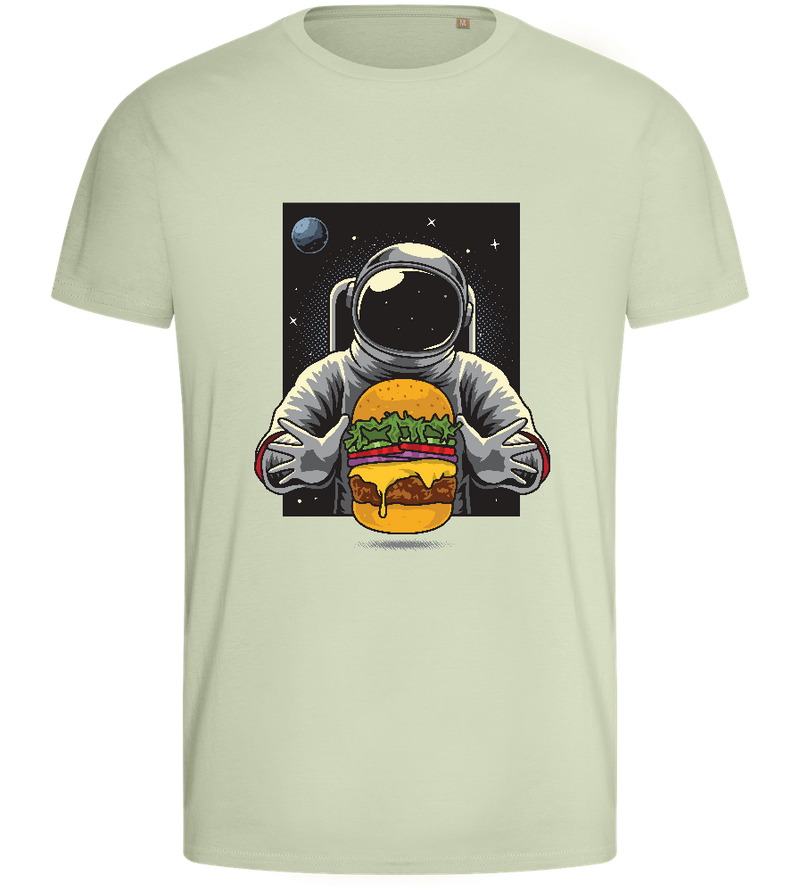 Astroburger Design - Basic men's fitted t-shirt_SILESTONE_front