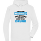 Only Here To Get Drunk Design - Premium unisex hoodie_WHITE_front