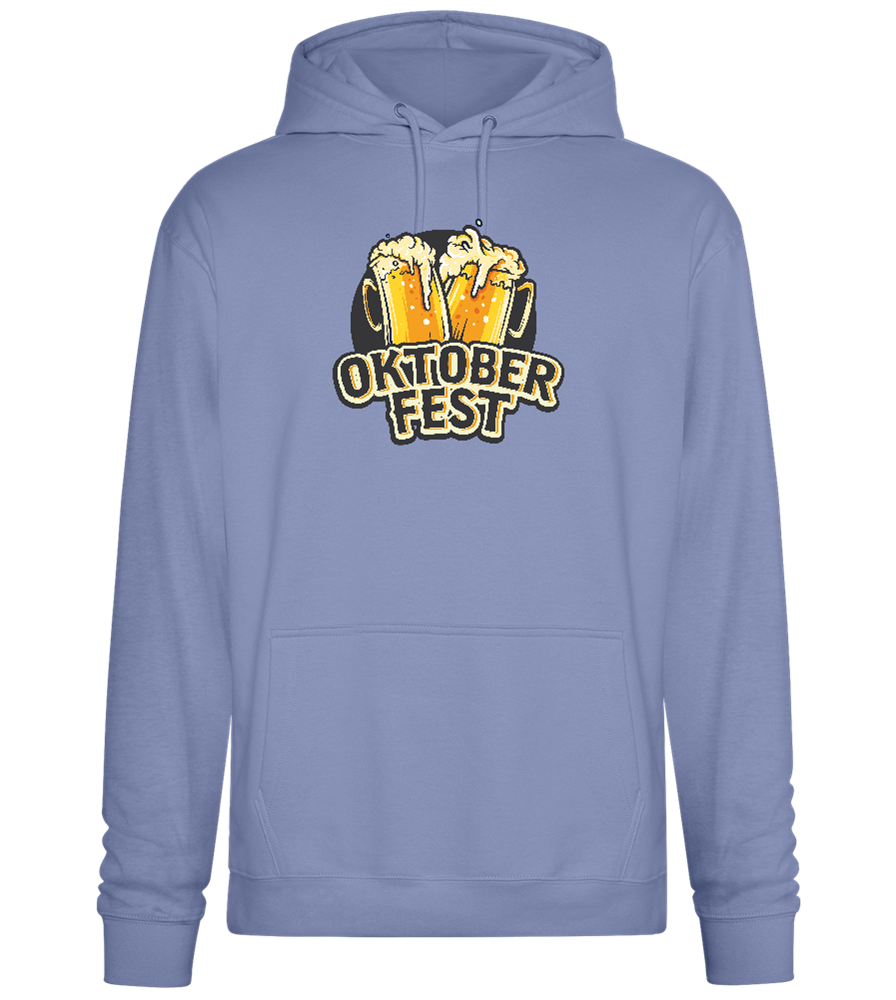 Oktoberfest Beers Design - Premium Essential Unisex Hoodie_BLUE_front