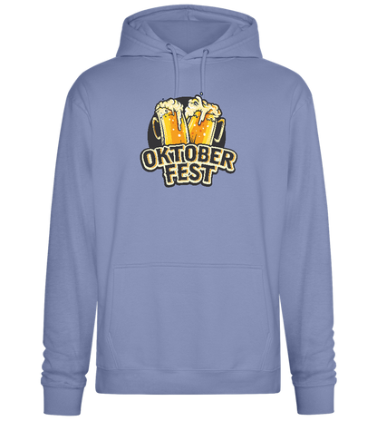 Oktoberfest Beers Design - Premium Essential Unisex Hoodie_BLUE_front