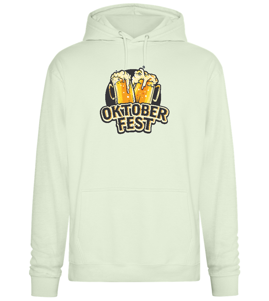 Oktoberfest Beers Design - Premium Essential Unisex Hoodie_CREAMY GREEN_front