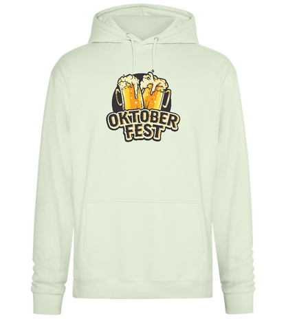 Oktoberfest Beers Design - Premium Essential Unisex Hoodie_CREAMY GREEN_front