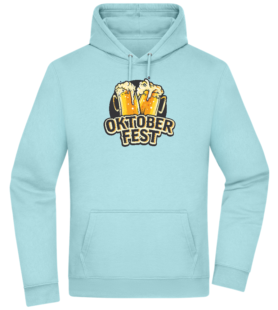 Oktoberfest Beers Design - Premium Essential Unisex Hoodie_POOL BLUE_front