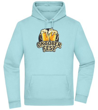 Oktoberfest Beers Design - Premium Essential Unisex Hoodie_POOL BLUE_front