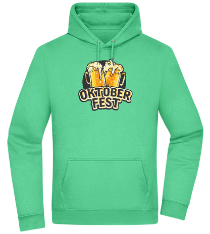 Oktoberfest Beers Design - Premium Essential Unisex Hoodie_SPRING GREEN_front