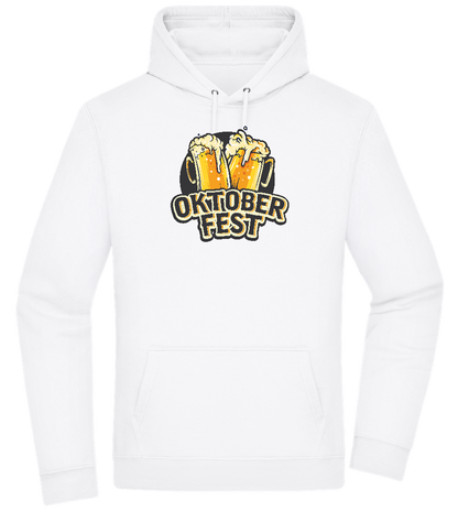 Oktoberfest Beers Design - Premium Essential Unisex Hoodie_WHITE_front