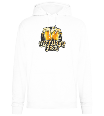 Oktoberfest Beers Design - Premium Essential Unisex Hoodie_WHITE_front