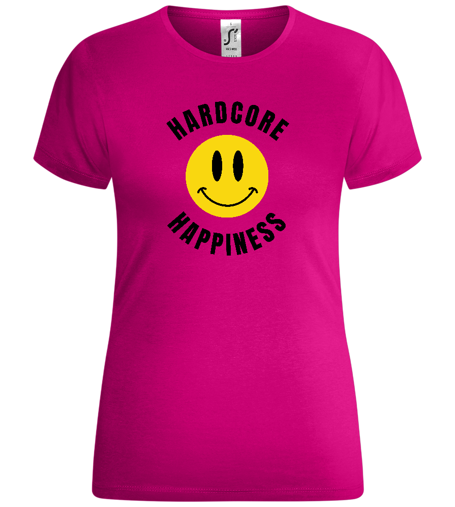 Smiley Hardcore Happiness Design - Comfort women's t-shirt_FUCHSIA_front