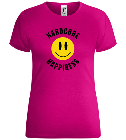 Smiley Hardcore Happiness Design - Comfort women's t-shirt_FUCHSIA_front