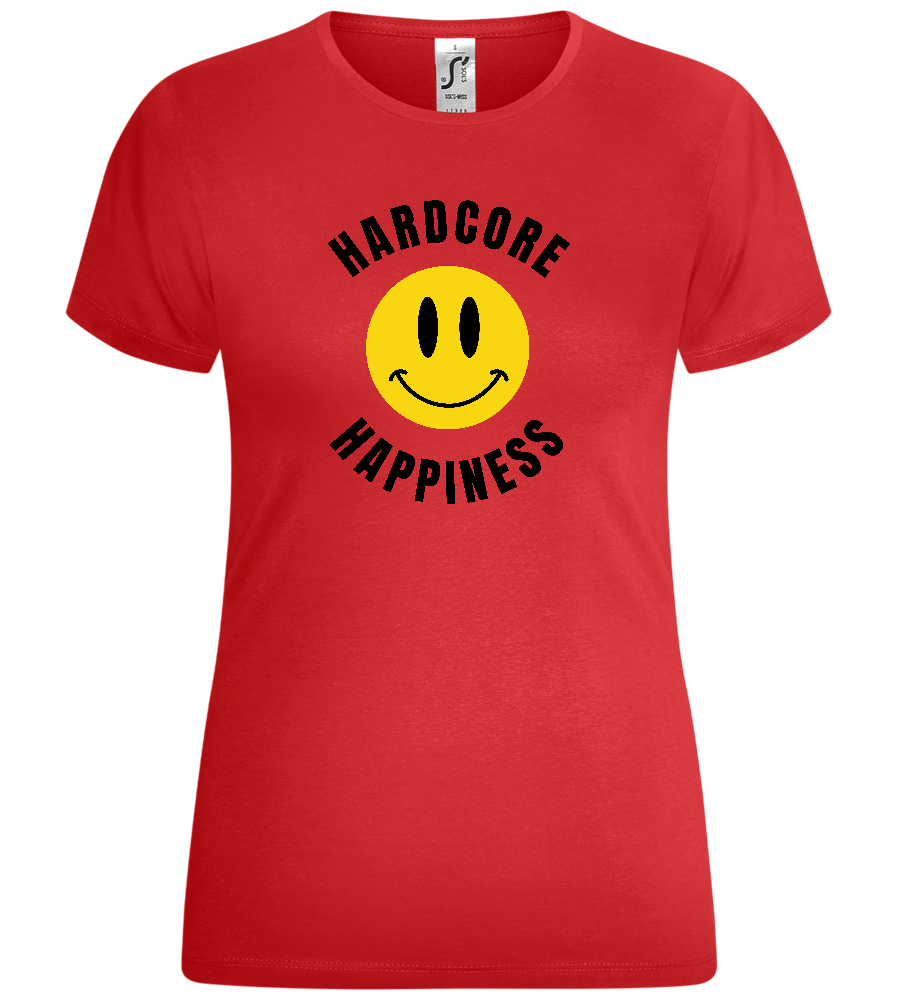 Smiley Hardcore Happiness Design - Comfort women's t-shirt_RED_front