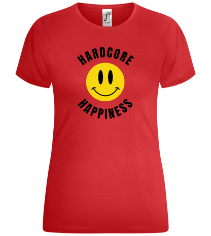 Smiley Hardcore Happiness Design - Comfort women's t-shirt_RED_front