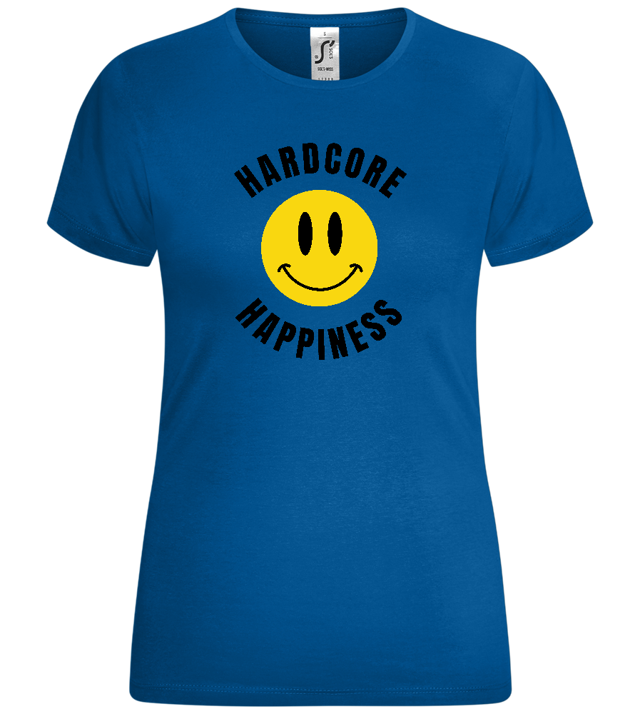 Smiley Hardcore Happiness Design - Comfort women's t-shirt_ROYAL_front