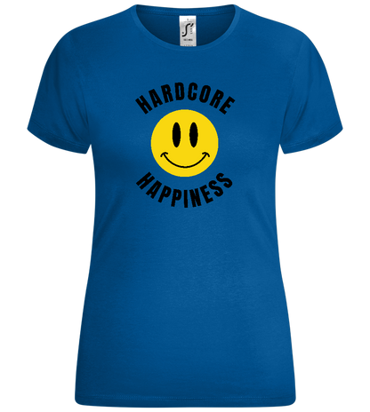 Smiley Hardcore Happiness Design - Comfort women's t-shirt_ROYAL_front