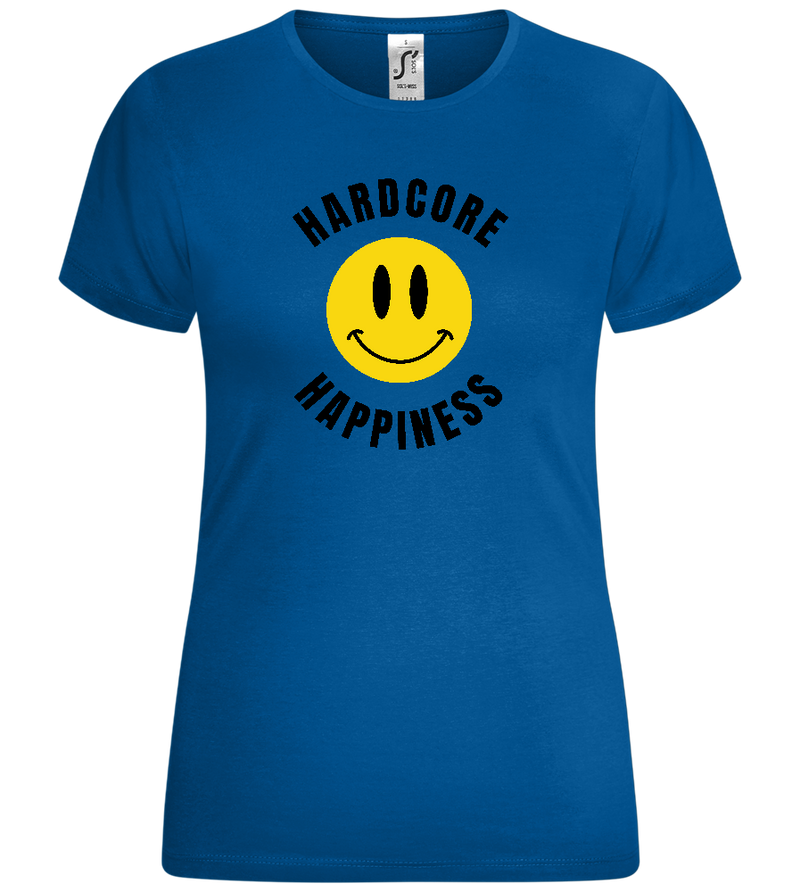 Smiley Hardcore Happiness Design - Comfort women's t-shirt_ROYAL_front