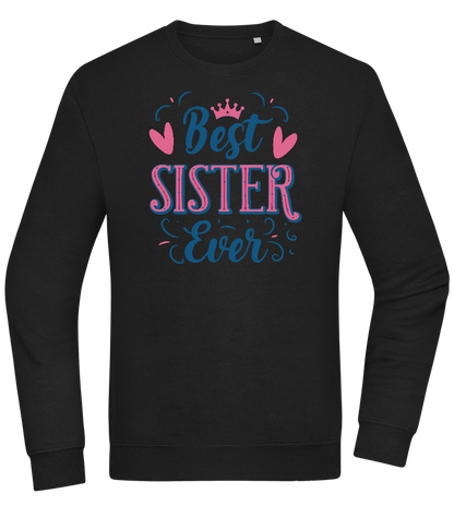 Best Sister Ever Design - Comfort Essential Unisex Sweater_BLACK_front