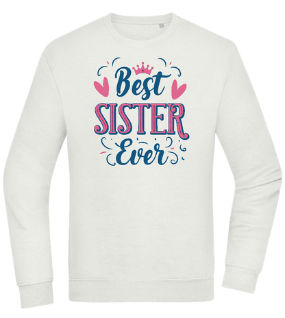 Best Sister Ever Design - Comfort Essential Unisex Sweater_CREAMY GREEN_front