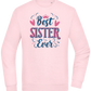 Best Sister Ever Design - Comfort Essential Unisex Sweater_LIGHT PEACH ROSE_front