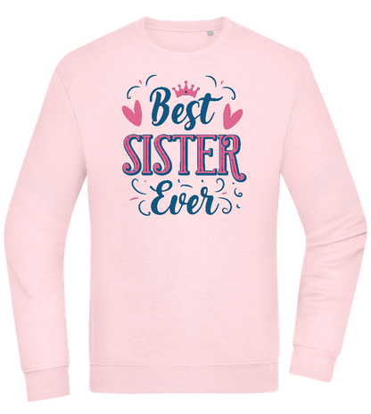 Best Sister Ever Design - Comfort Essential Unisex Sweater_LIGHT PEACH ROSE_front