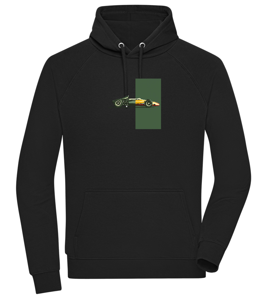 Retro F1 Design - Comfort unisex hoodie_BLACK_front