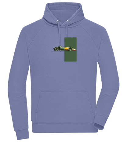 Retro F1 Design - Comfort unisex hoodie_BLUE_front