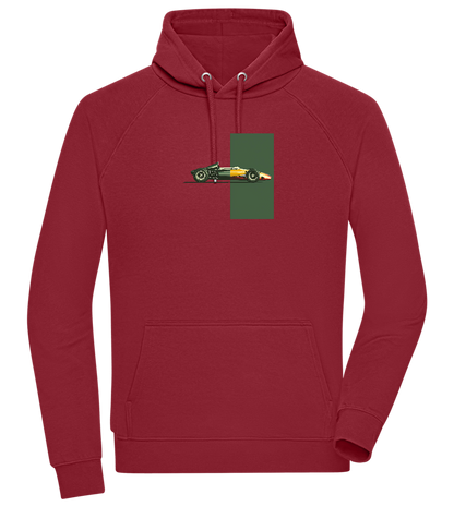 Retro F1 Design - Comfort unisex hoodie_BORDEAUX_front