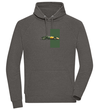 Retro F1 Design - Comfort unisex hoodie_CHARCOAL CHIN_front