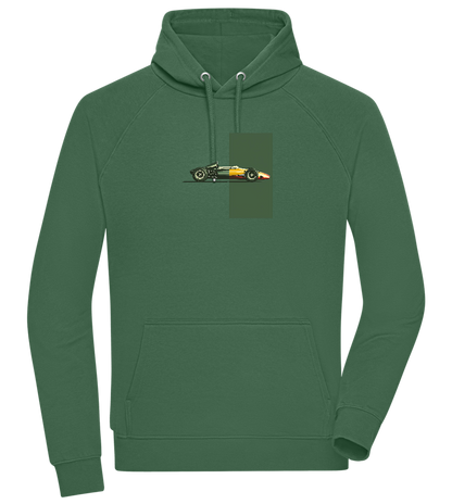 Retro F1 Design - Comfort unisex hoodie_GREEN BOTTLE_front