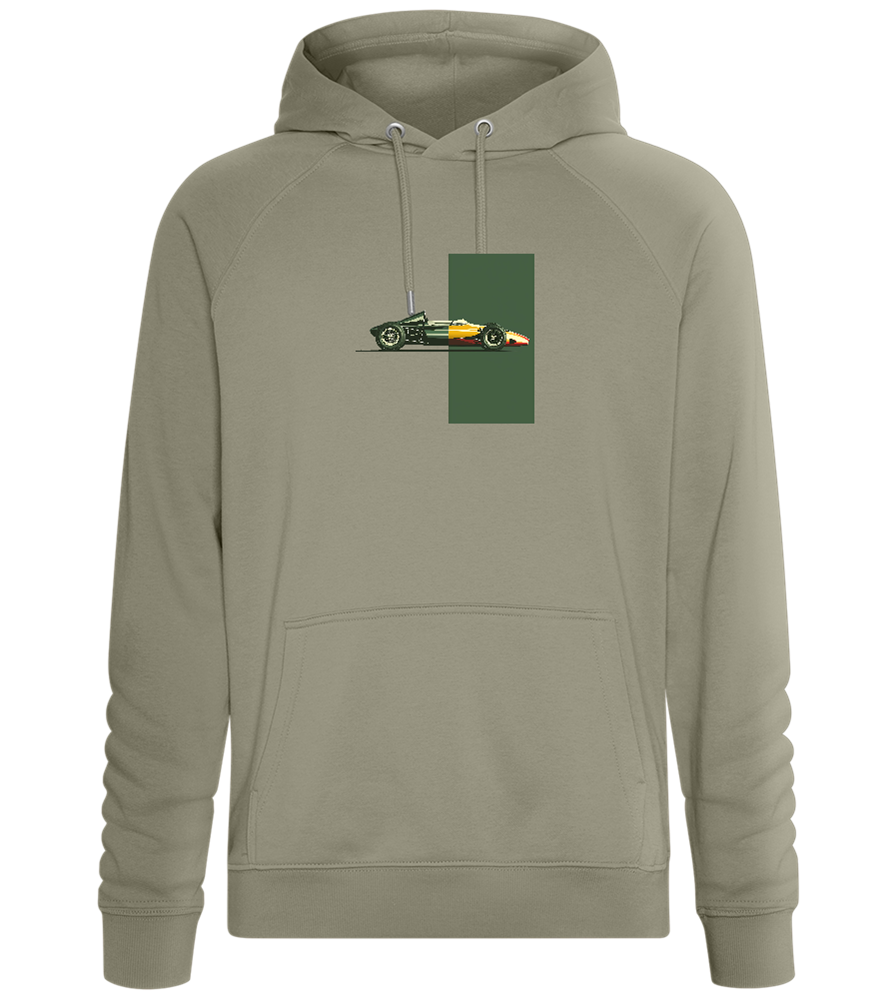 Retro F1 Design - Comfort unisex hoodie_KHAKI_front