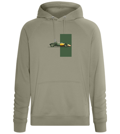 Retro F1 Design - Comfort unisex hoodie_KHAKI_front