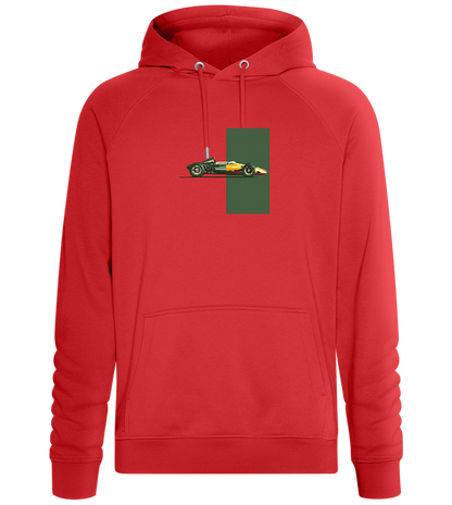 Retro F1 Design - Comfort unisex hoodie_RED_front