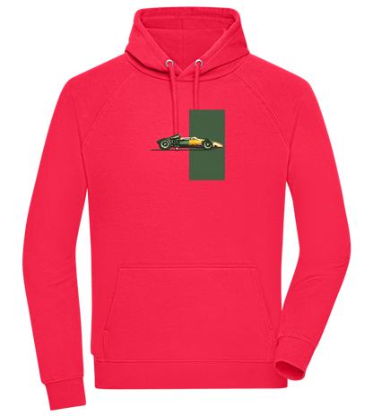 Retro F1 Design - Comfort unisex hoodie_RED_front